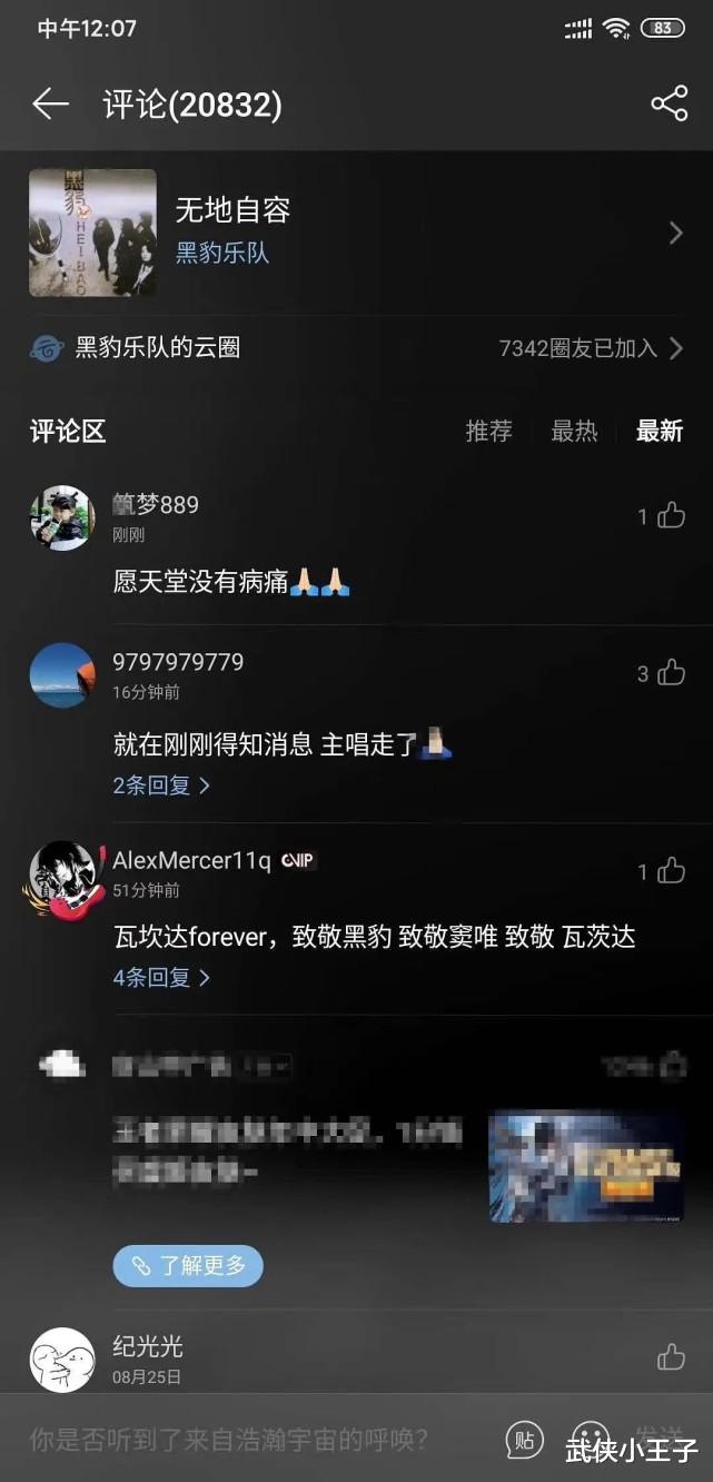 黑豹乐队|“黑豹”逝世，黑豹乐队评论区沦陷，我看到了人性最恶的一面！
