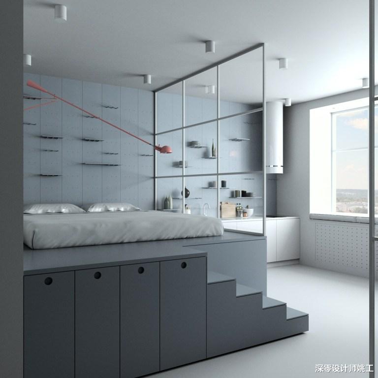 甲醛|次卧面积就7㎡，试试抬高床1米，实用性比你多买2-3㎡划算