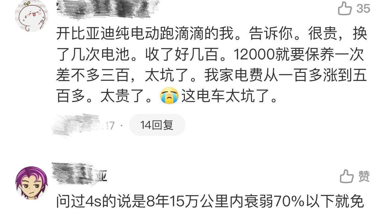 比亚迪▲比亚迪电动车更换电池需要多少钱？给你算笔账、一个政策，见分晓