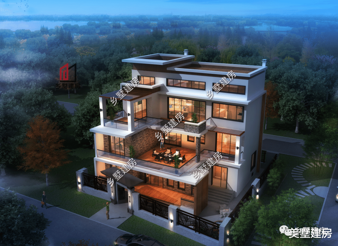 |13.9X13米农村现代风别墅，素雅简约，真正的生活不过如此