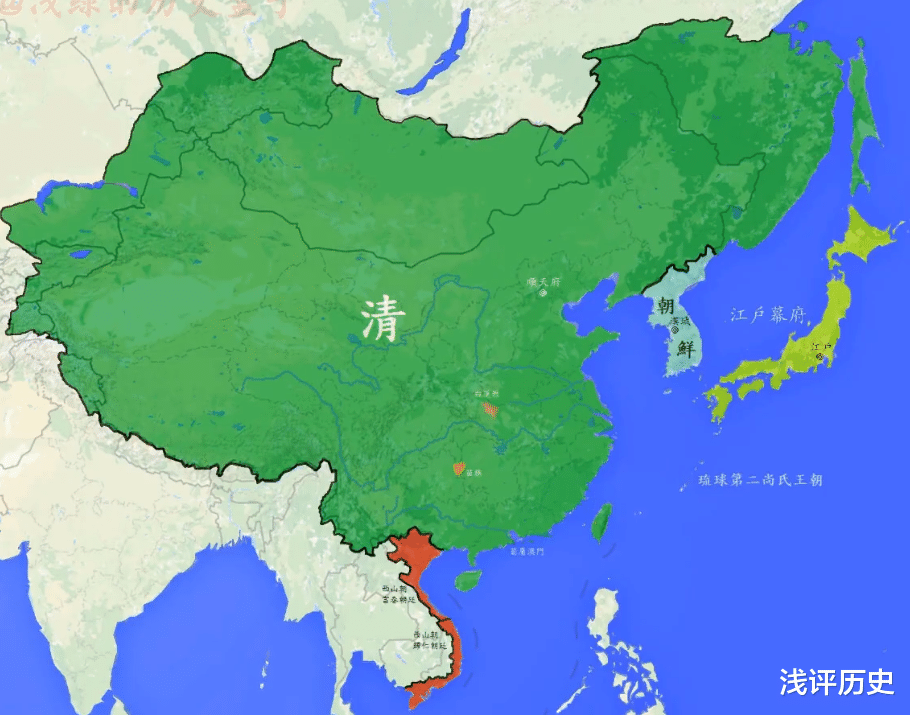 日军|通过地图，带你看中国元明清三朝的疆域变迁，知晓落后就要挨打