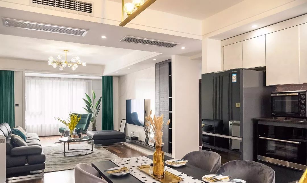 【】109平现代轻奢三口之家，独立储物间+衣帽间，不要太赞