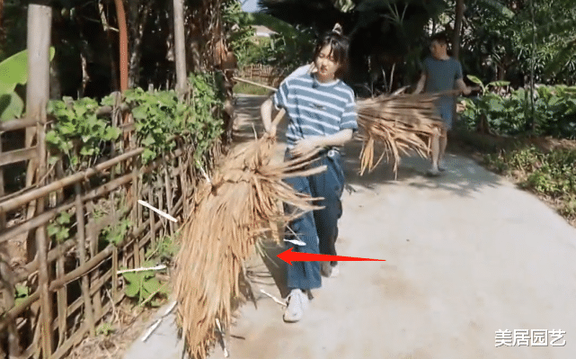 张子枫|《向往4》张子枫周深帮村民扫地却造假?工作人员入镜穿帮后打码,无语了