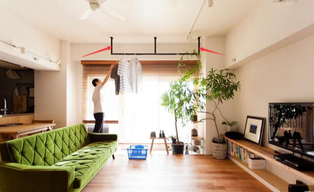 |家里没有阳台，也没有飘窗，这样设计帮你解决晾衣服，真的要看