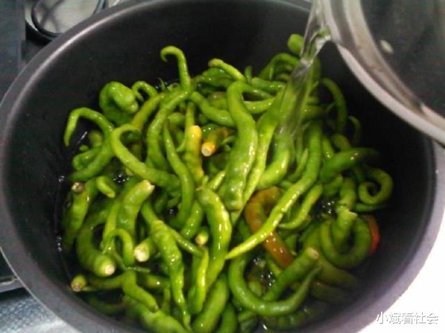 辣椒|老婆把青辣椒放进坛子里,不加一滴水,10天后全家人吃“嗨”了