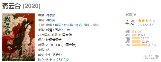 萧燕燕|《燕云台》结局跌到4.5分,佘诗曼风头盖过唐嫣,结局让人意难平