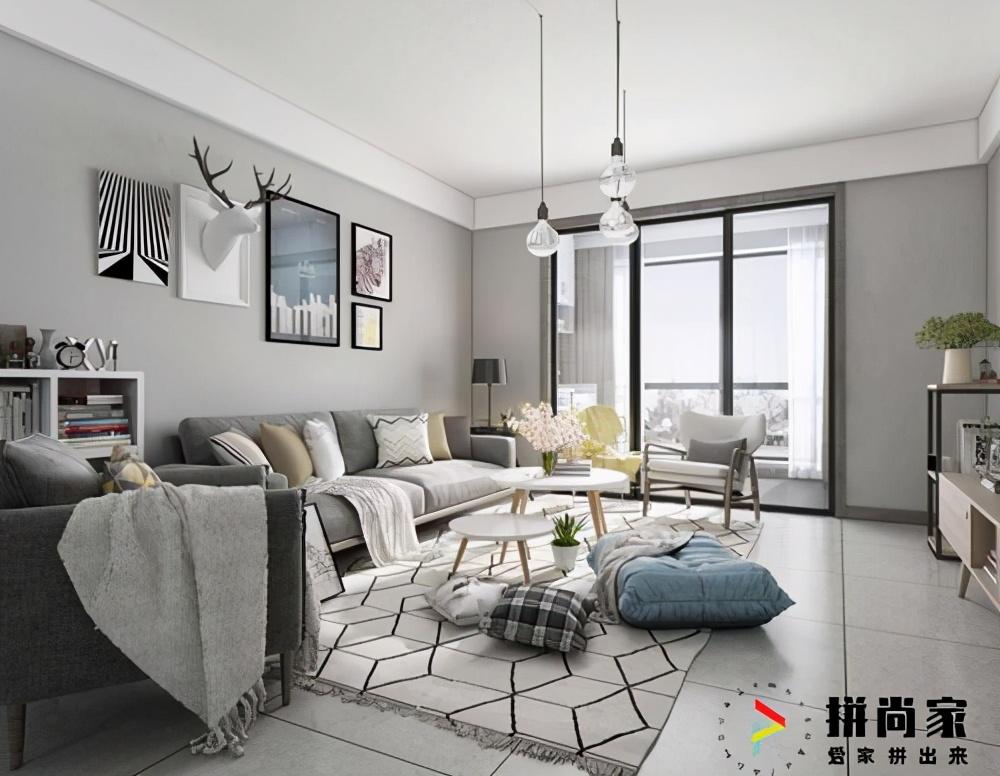 |北欧极简的三居室这样装修，目光所及皆是家的温柔
