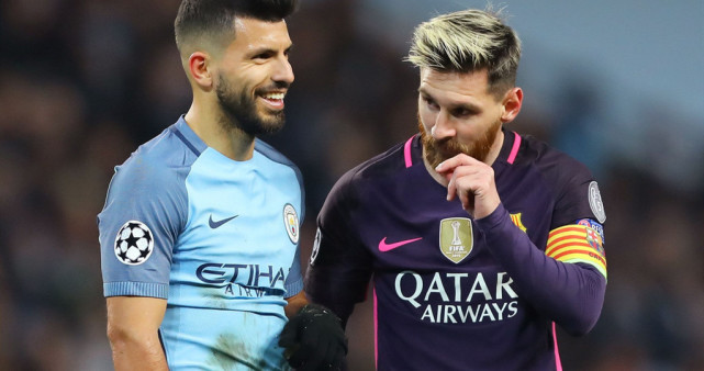 梅西|曝曼城下周会面梅西一家！好友阿奎罗1举动引热议：或为他让出10号