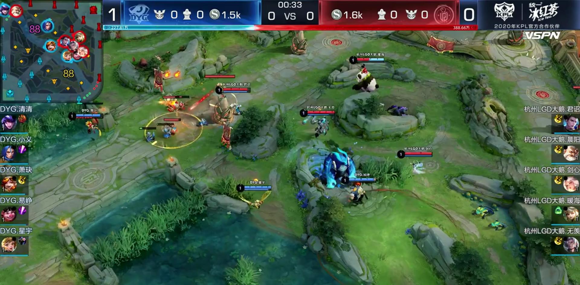 LGD|DYG路人王萧玦实力太猛了，久诚再禁赛这首发就没了呀