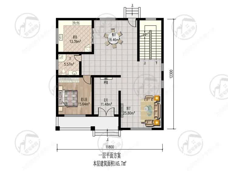 |两款小户型农村别墅，外观精美，户型实用，主体造价30万左右