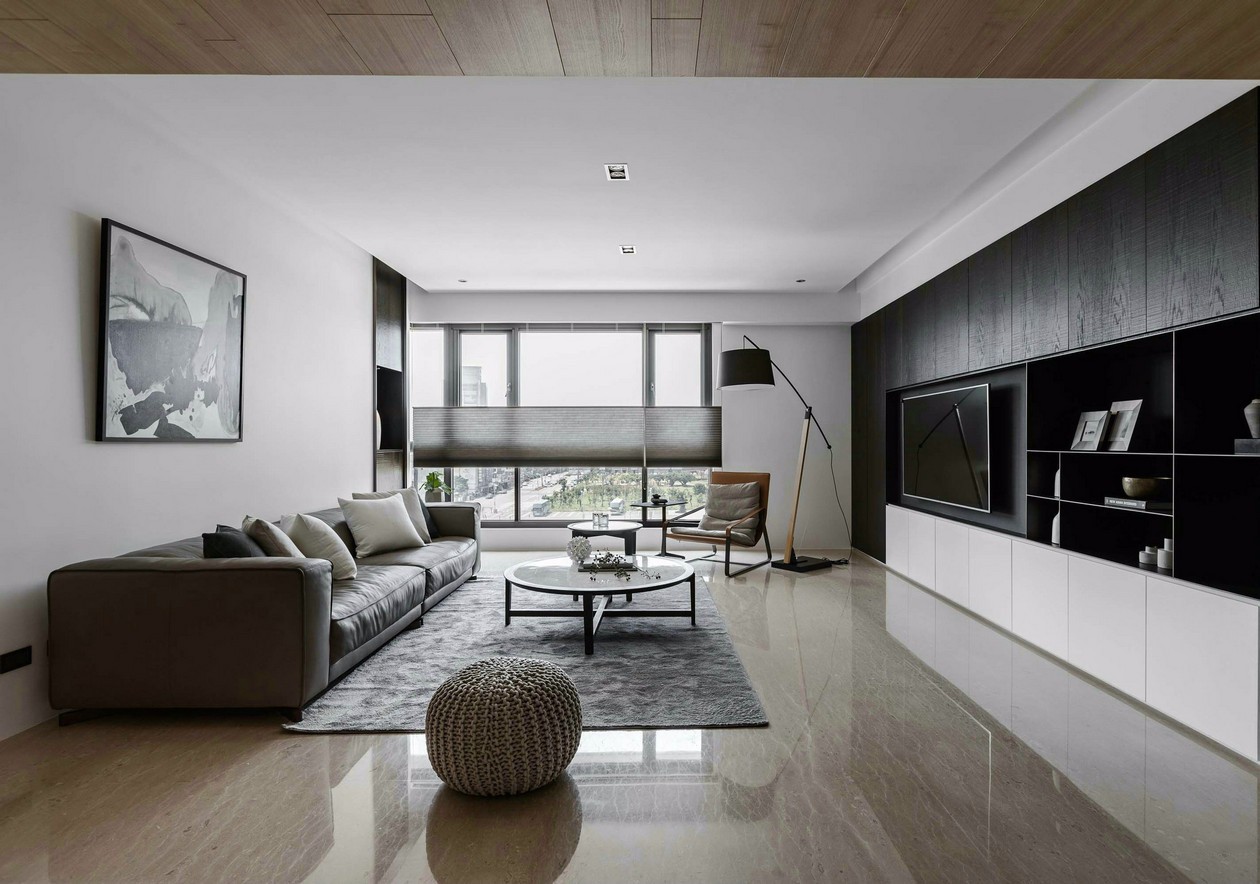 |简洁无华的家具 佐以温润的木作肌理点缀 纯净、简洁