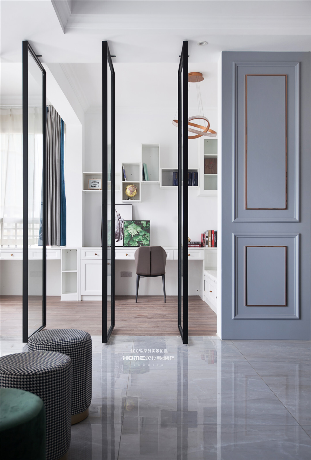 |200平美式轻奢婚房,前卫而精致,满满的小资情调