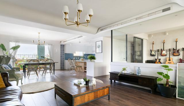 「」165平简欧风格设计，“流线型”的吊顶设计，还是第一次见！