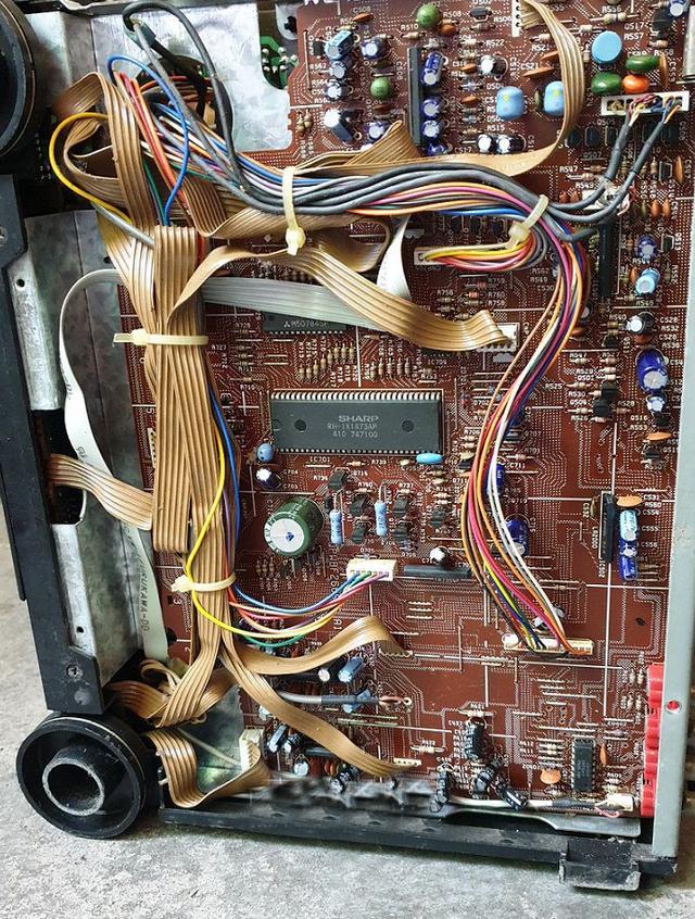 机器|九十年代的共轴双卡磁带机芯,一个仓放两磁带