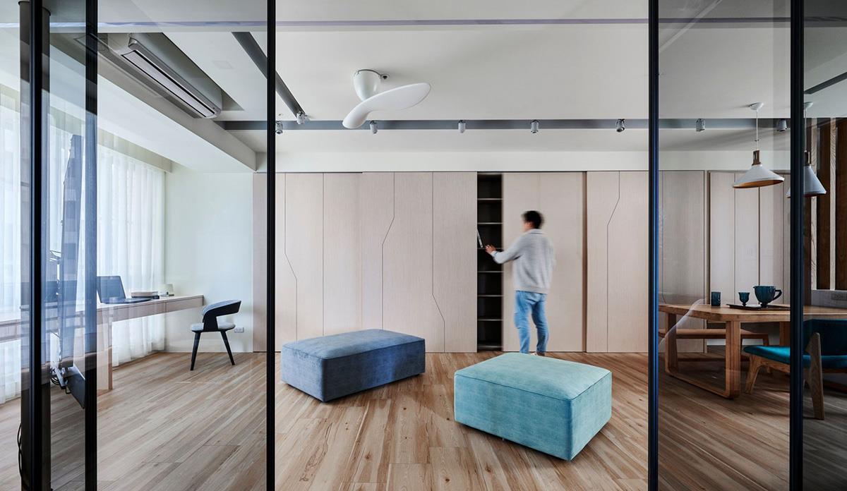 蓝调|充满欢声笑语的亲子之家！110㎡，时尚灰蓝调北欧风，超惊艳！