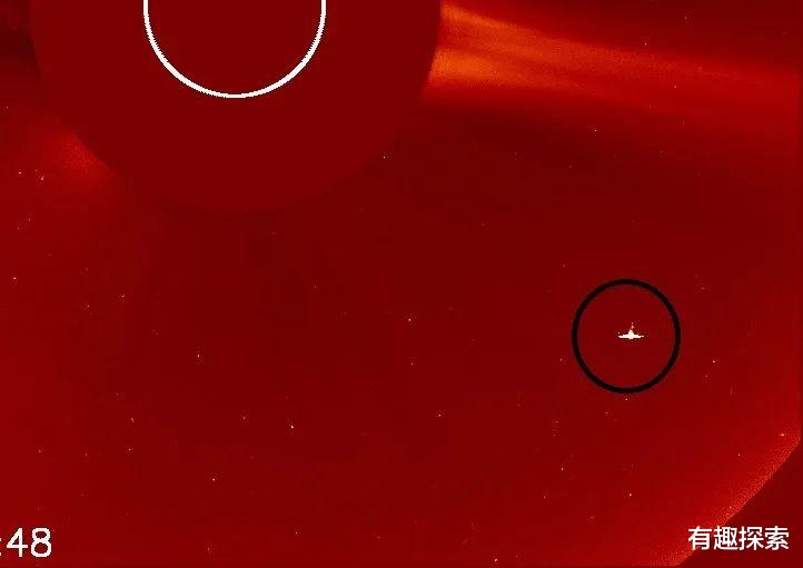 太空@体积差不多是地球三倍，太阳附近现巨大可疑物，SOHO捕捉到图像