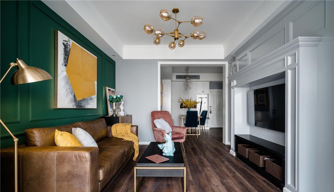 「」中等户型装修时不妨试试轻奢美式风，精致有品，不容易跟别家撞款