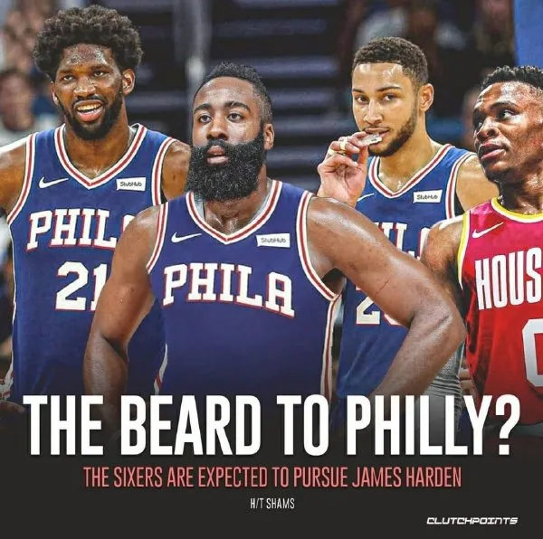 詹姆斯·哈登|再见火箭！哈登到76人有戏！莫雷笑疯了