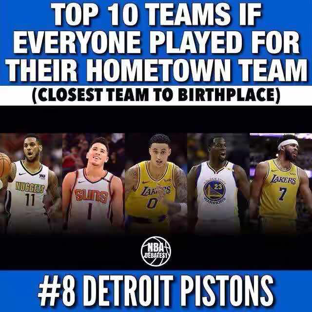 勒布朗·詹姆斯|NBA十大家乡球队阵容，湖人组五巨头，库里空降克城联手詹姆斯