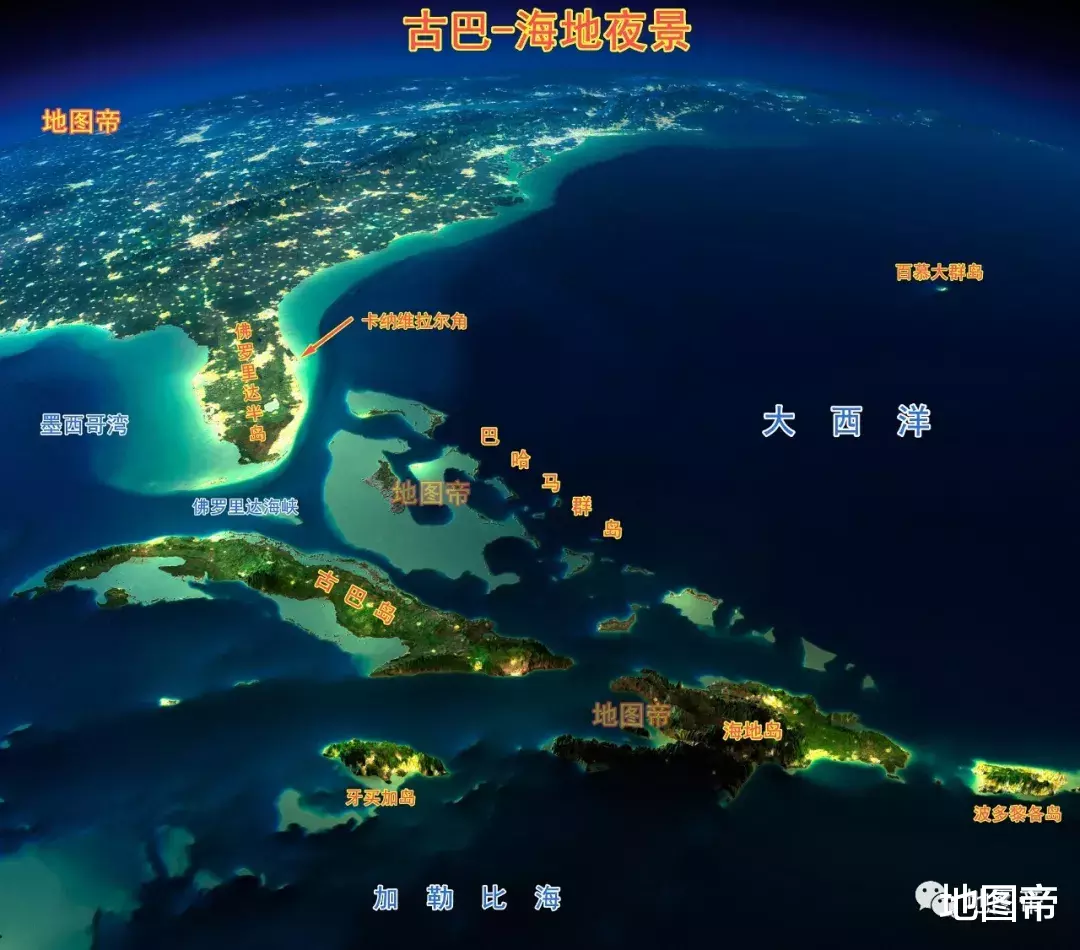 『佛罗里达』各大洲的东南端，为何都有一个面积较大的岛？