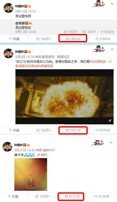 谢娜▲微博整顿7天明星们真粉数量暴露无遗 1.2亿粉丝的谢娜留言减半