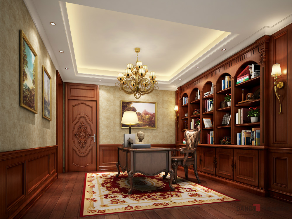 |1000㎡豪华别墅的美式设计，装修大气精致典雅，简直美呆啦！