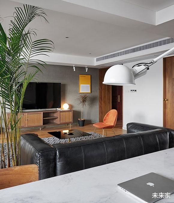▲大气又高级的小户型装修，开放式设计，北欧风混搭轻奢风堪称完美