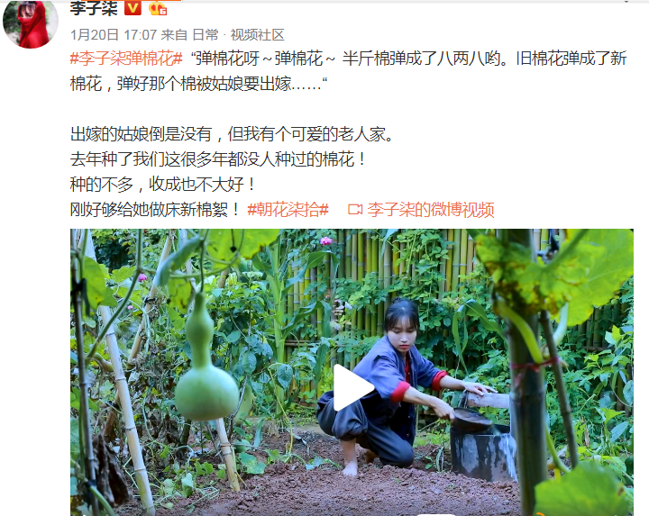 [李子柒]娶妻当娶李子柒？为什么呢？