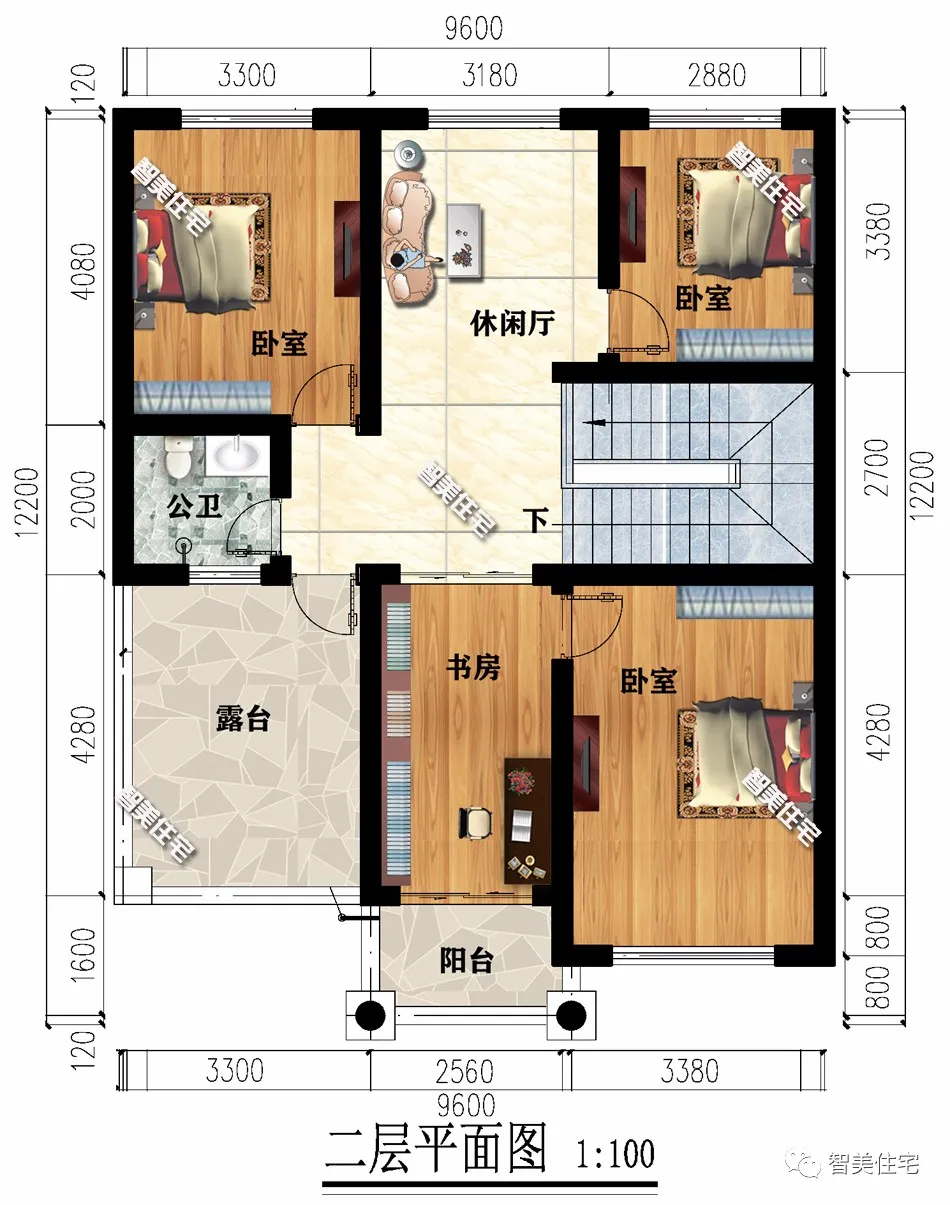 |两栋面宽9.6米的二层别墅，室内布局好，居家小屋很实用
