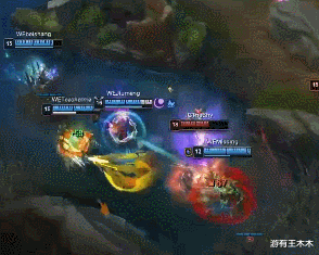 theshy▲Rookie一人带着四个球,TheShy选剑魔黑着脸,刷了半小时直接开送