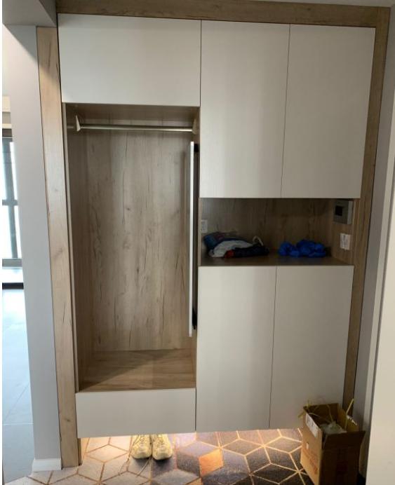 「」硬装基本完工，柜子花了不少钱，才发现卧室衣柜门怎么打开才好