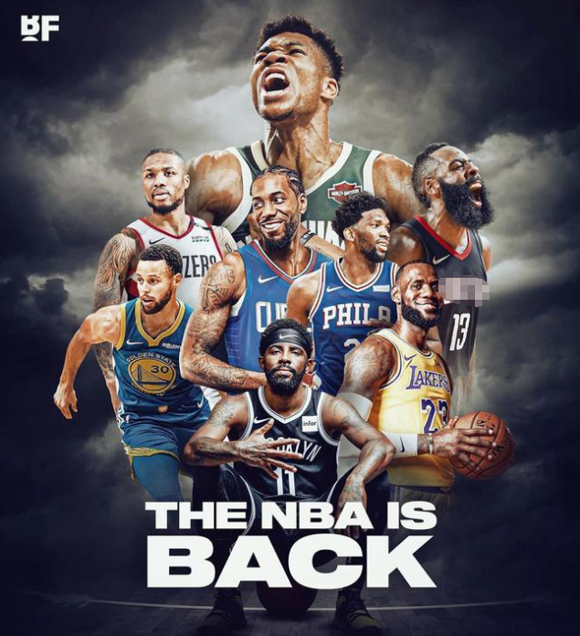 湖人队■来了！NBA正式重启，7月23日开打，湖人陷死亡小组