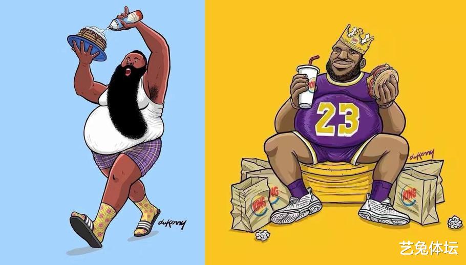 「勒布朗·詹姆斯」NBA版摆摊火了，摊煎饼的詹姆斯、贴膜的杜兰特、库里最真实