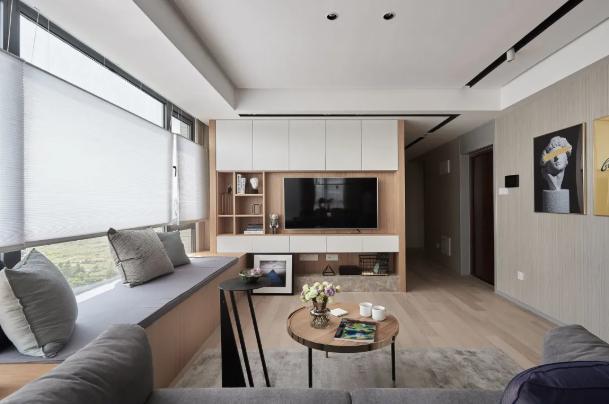 |89㎡ 黑白灰的现代感加上原木的温暖，你想要的高级感我都能给！