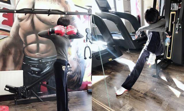 #健身#48岁的宁静，坚持锻炼秀出马甲线，用行动告诉我们健身与年龄无关