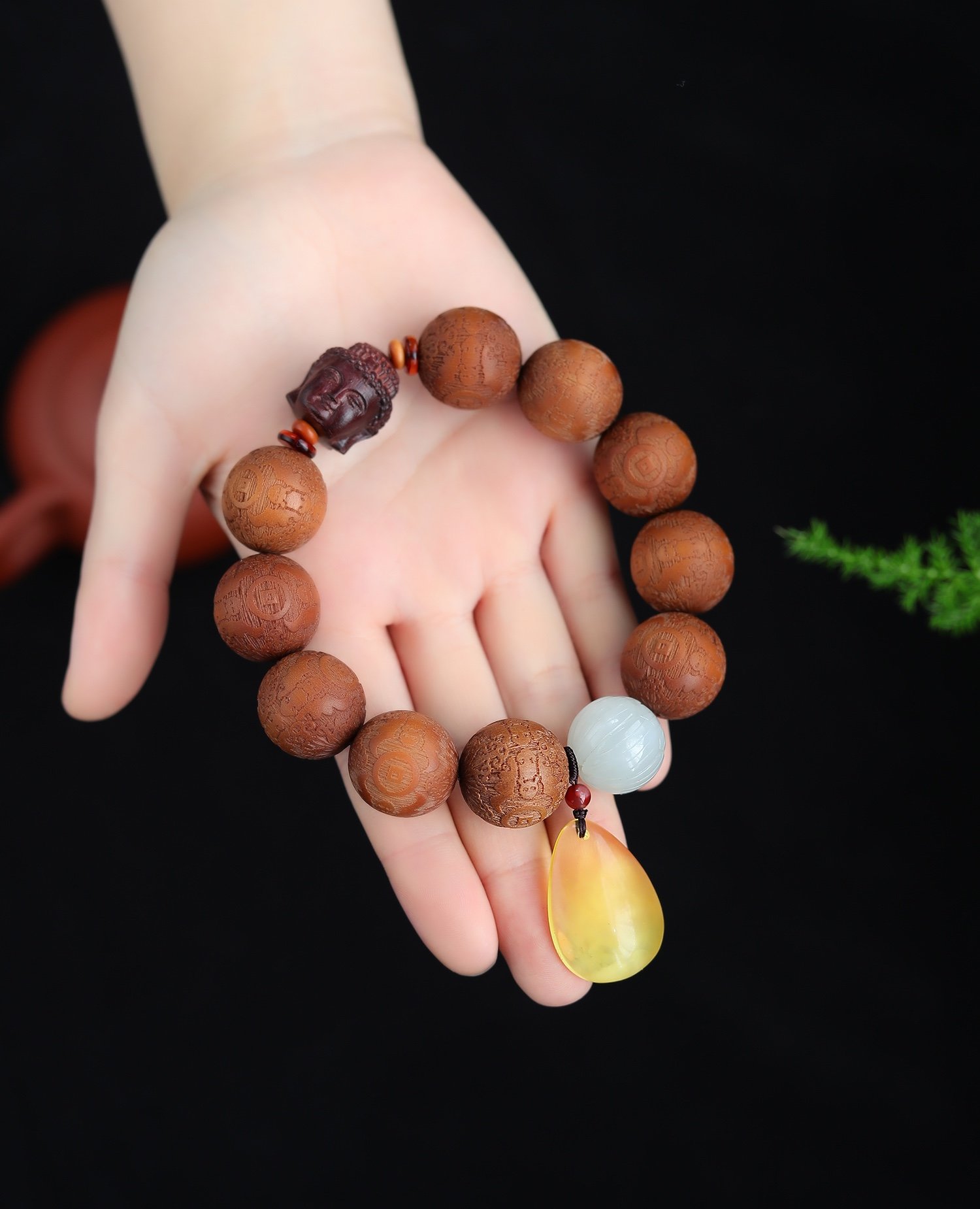 「蜜蜡」原创文玩沉香手串