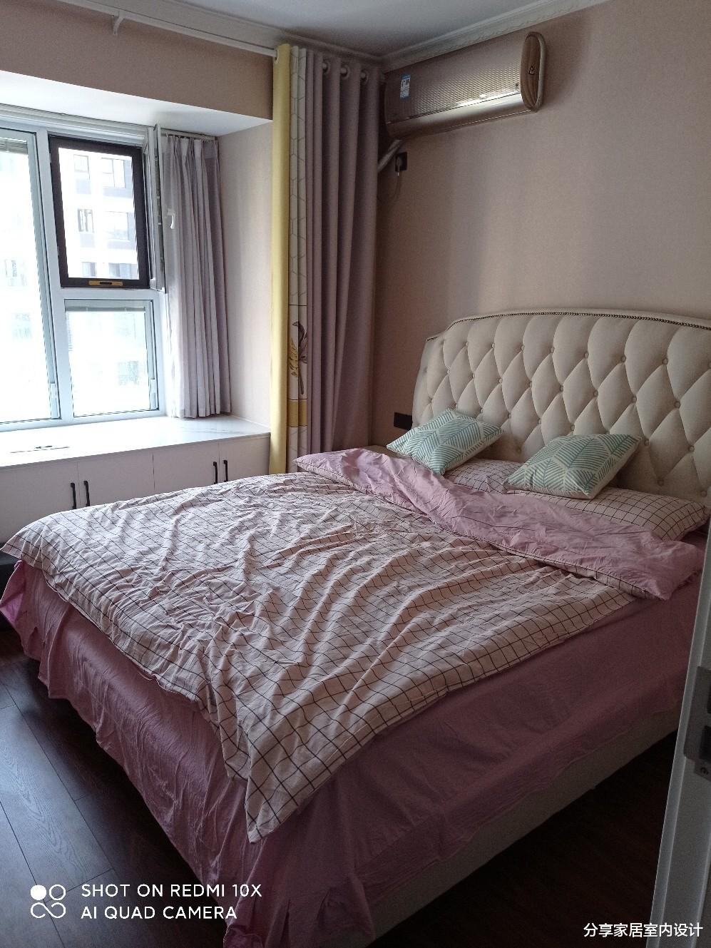 |第一次装修新房，全屋几乎铺木地板，把飘窗改柜子很实用，很满意