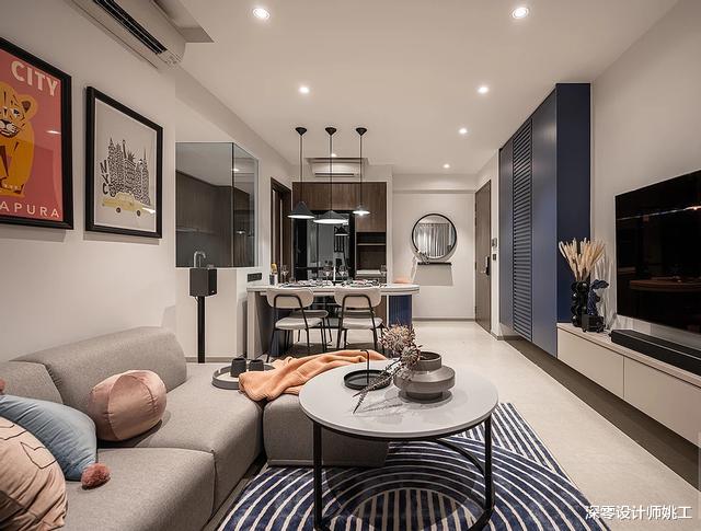 大门|晒晒我当场想买下的样板间,客餐一体大空间,一人独居爽上天