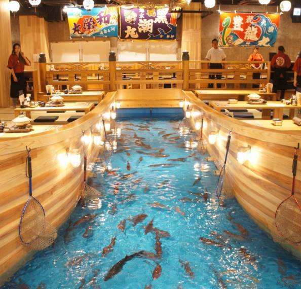 日本|日本的奇特餐厅，想吃鱼要自己钓，顾客钓不到怎么办？