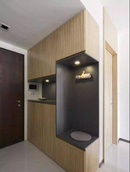 |玄关鞋柜该怎么设计才好看？收纳柜+换鞋凳+衣钩，多功能才实用