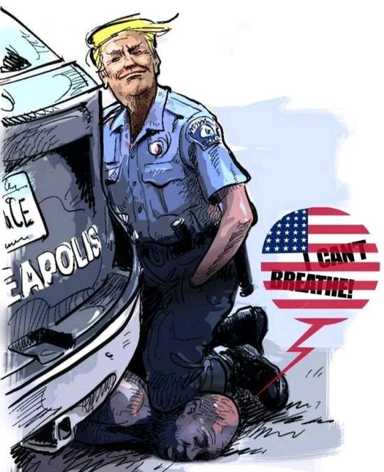 #美国#美国黑人开车冲击军队防线,车轮碾过倒地警察,武装士兵开枪还击