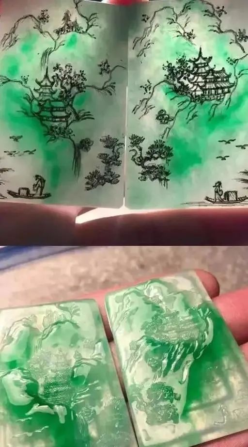 翡翠：当极品翡翠与精湛雕工碰撞后，每一件作品都让人垂涎欲滴！