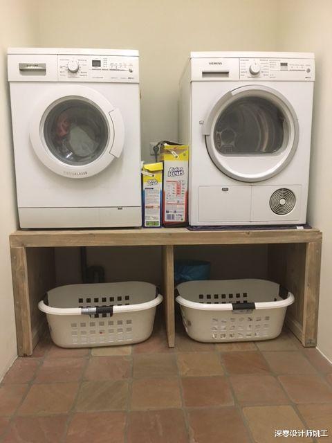 【】洗衣机太矮，顺手砌了个底座，仅仅20公分，拿取衣服是真轻松不少