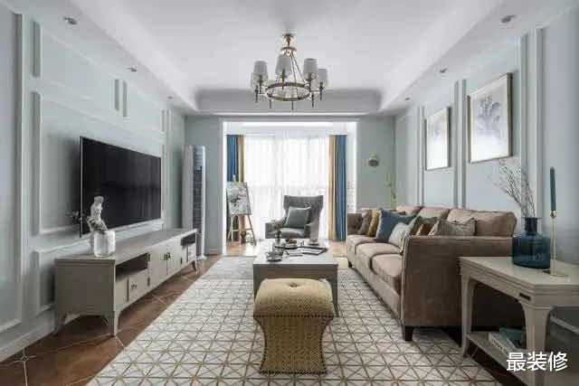 ##晒晒朋友家100平新房，经典美式装修，真是让人大饱眼福！