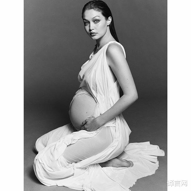 25歲吉吉·哈迪德首次公開孕肚，超模長胎不長肉，薄紗裙美哭啪姐-圖3