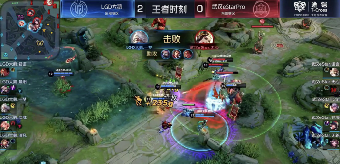 『吕布』KPL：首支锁定季后赛的队伍诞生，还把别人剃了光头