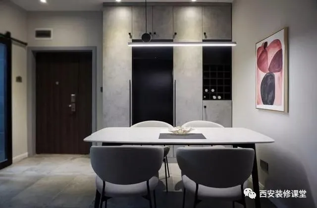 儿童房|90㎡两室变三室，极简黑白灰三口之家