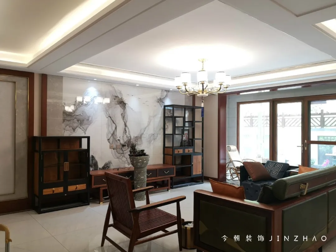 天山@【完工实拍】天山熙湖260平新中式风格，让设计与家完美结合！