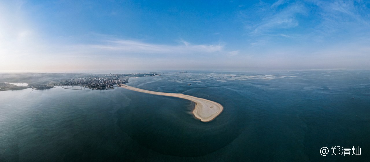 沙滩|晋江塘东触角沙滩，从村庄伸向大海的沙滩