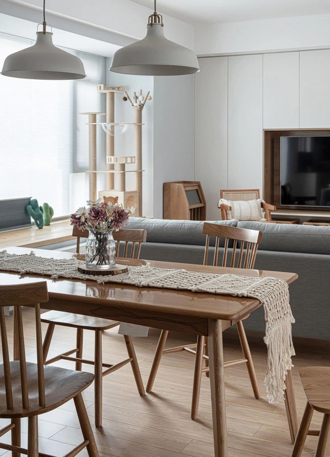 |参观后她的135㎡新家，才懂什么叫原木风，都市里的慢生活